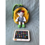 Kit Tablet Fisher Price (som Em Inglês)  + Mochila Ks Kids