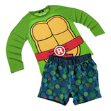 Traje De Baño Tortujas Ninja Rafael Short Y Playera