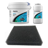 Matrix 4lt, Esponja 50x50, Carbon Material Filtrante Acuario