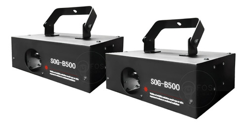 2x Laser Azul B500 Raios 500mw Dmx Automatico Rítmico Bivolt 110/220v