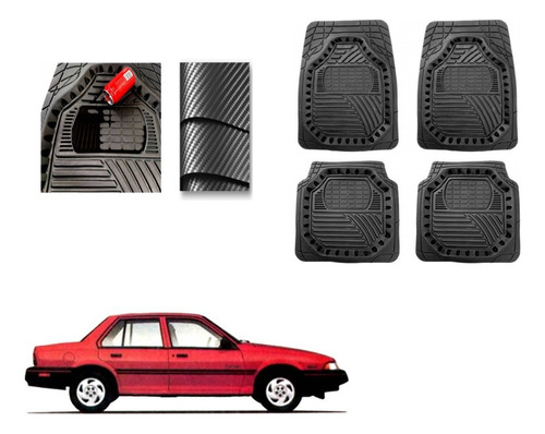 Tapetes Carbono 3d Grueso Chevrolet Cavalier 1988 A 1994