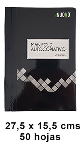 Libro Manifold Autocopiativo Triplicado