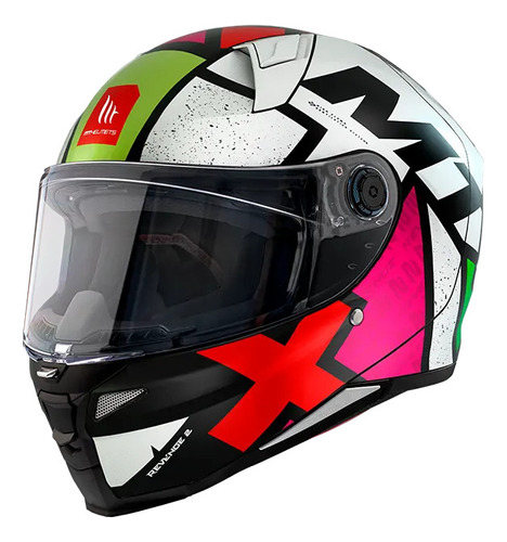 Casco Integral Mt Ff110b Revenge 2 S Light C0 Perla Brillo