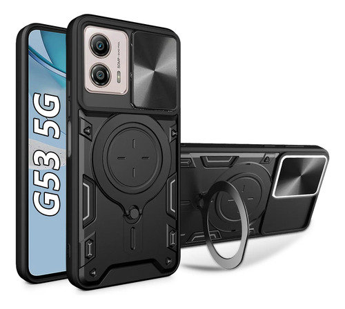 Ustiya Funda Para Motorola Moto Series Case Uso Rudo Protector Cámara Carcasa Soporte Grado Antigolpes Acrílico Negro | Meses sin interés