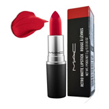 Labial Mac Ruby Woo Matte Retro Lipstick Original En Caja