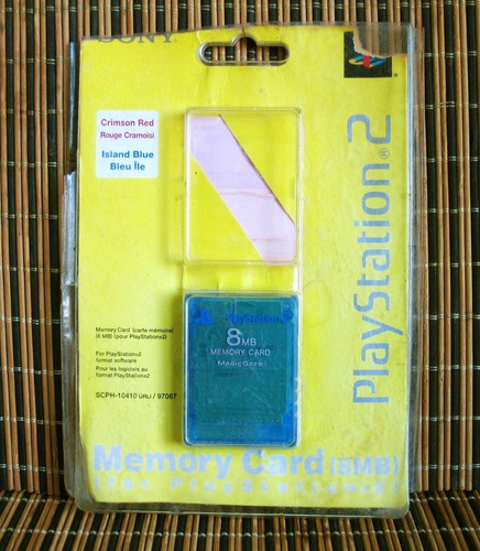 Memory Card Original Ps2 Island Blue - Ps2 Memoria Sony