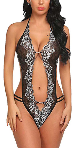 Baby Doll Sexy Lencería Encaje Coordinado Body Conjunto