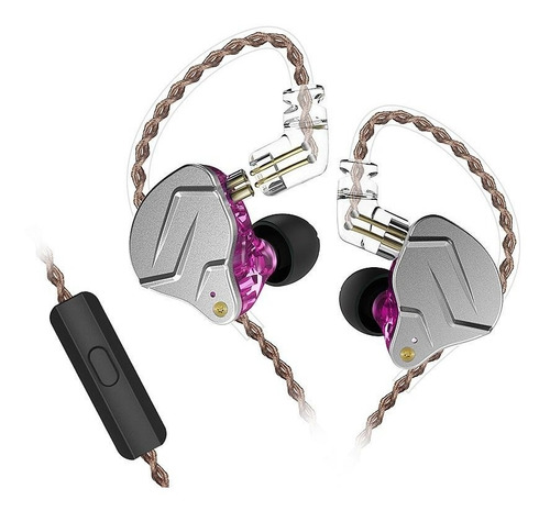 Auriculares In Ear Kz Zsn Pro 2 Vias Monitor Con Microfono 