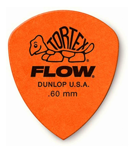 Dunlop Tortex Flow Púas De Guitarra Estándar De 0.60 Mm