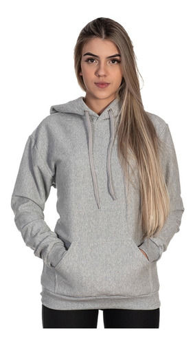 Moletom Liso Feminino Blusa De Frio Canguru Lançamento