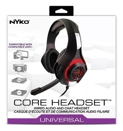 Diadema Gamer Core Headset Nyko Para Xbo One Switch Pc Ps4