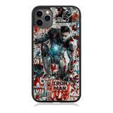 Funda Protector Para iPhone Ironman Tonny Stark Heroe