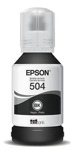 Refil Preto De Tinta T504 Epson L4150, L4160, L6161, L6171, 