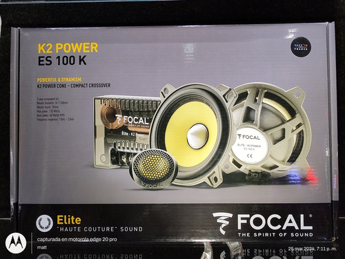 Set De Medios Y Tewwters Focal. Es 100k 4  Pulgadas K2 Power