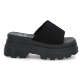 Sandalia Negra Plataforma Mujer 45731 Gotta