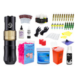 Kit De Tatuaje Profesional Máquina Pen Inalámbrica Wot Fold