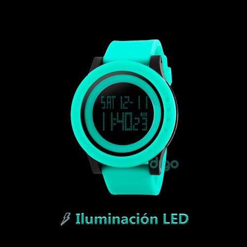 Reloj Hombre Skmei 1142 Cronómetro Alarma Luz Cuenta Regresiva Sumergible