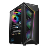 Gabinete Gamer Profissional Hayom Gb1713 C/ 4 Fans Rgb Cor Preto