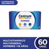 Centrum Hombre  Multivitamínico Multimineral Suplemento 60c