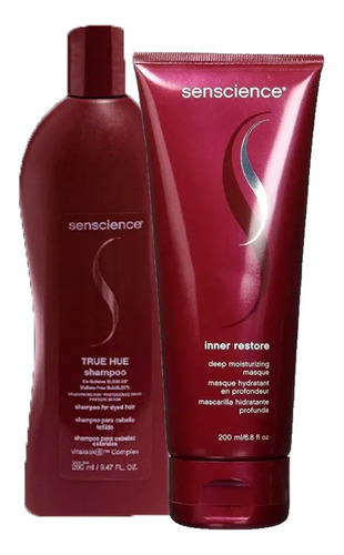 Senscience True Hue Shampoo 280ml + Másc Inner Restore 200ml