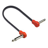 Cable De Conexión Para Guitarra Eléctrica/bajo 30cm Rojo