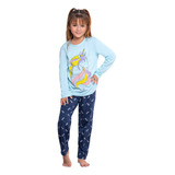 Pijama Niña Unicornio Multiuso Manga Larga Buzo Pantalon 