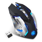 Mouse Gamer Hxsj M10 2400 Dpi Batería Recargable 7 Colores