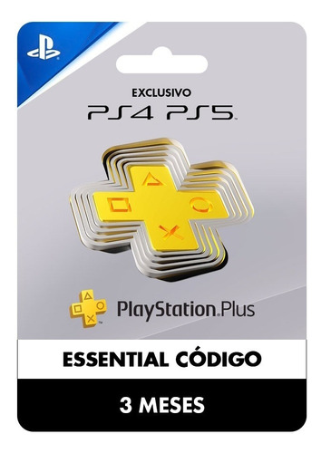 Playstation Plus Essential 3 Meses Psn Ps4 Y Ps5