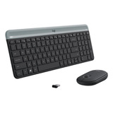 Combo Teclado E Mouse Sem Fio Logitech Mk470- Americano