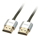 Cable Hdmi - Cable Hdmi 4k Cromo Delgado De 0,3 M Lindy Con 