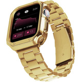 Malla Para Apple Watch Y Funda 42/44/45mm 8/7/se2 Dorado