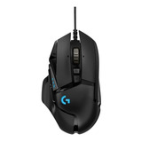 Mouse Gamer Logitech G502 16000 Dpi 11 Botoes Com Fio Preto