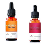 Kit Sérum Anti Aging + Vitamina C Petunia 30ml Anti Idade