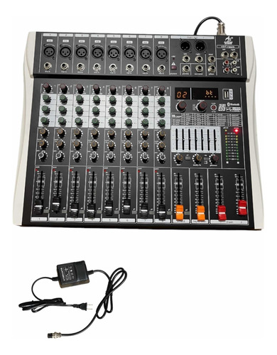 Mixer Consola 8 Canales American Sound 99 Efectos Bluetooth