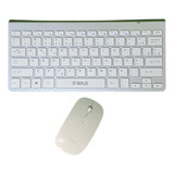 Kit Teclado E Mouse Sem Fio Wireless Abnt2 Para Pc/ Notebook