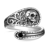 Sczklaq Anillos De Calavera Para Mujer, Anillos De Calavera 