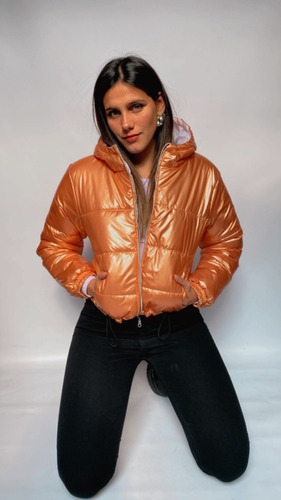 Campera Puffer Bronce