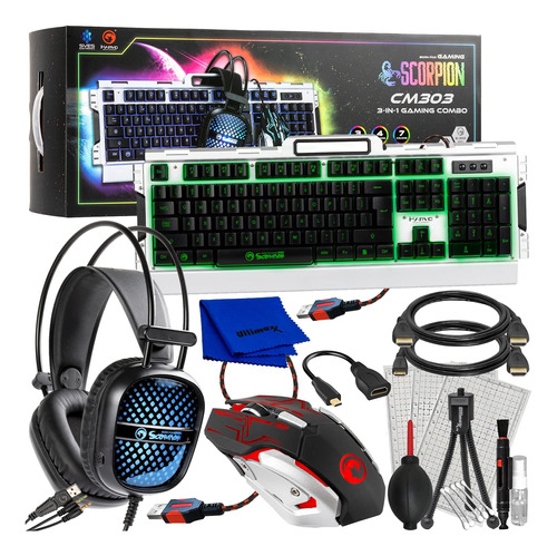 Paquete Accesorios Profesionales Pc Y Juegos Incluye: Marvo