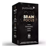 Brain Focus Cafeína + Taurina - (30 Cápsulas) - Pura Vida