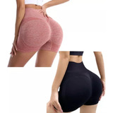 2pcs Shorts De Licras Mujer Deportivos Pantalones Gym Yoga