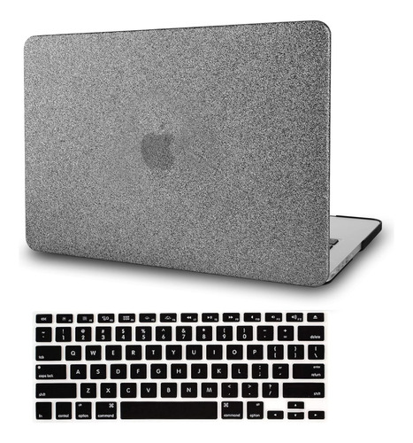 Kecc Funda+teclado Macbook Air 13 A2337 M1 A2179 Shine Gris