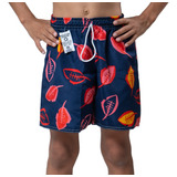 Kit Com 05 Bermudas Praia Surf Infantil Estampada - Atacado