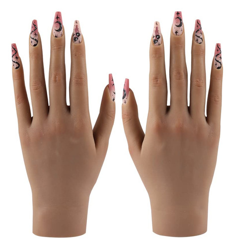 Mano De Práctica Uñas De Acrílico 2pcs Maniquí De S...