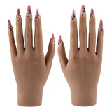 Mano De Práctica Uñas De Acrílico 2pcs Maniquí De S...