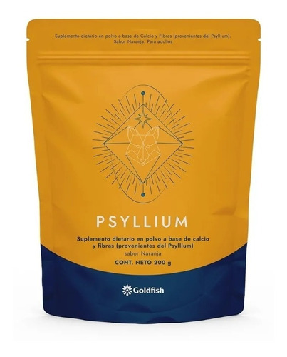 Suplemento Dietario Psyllium Calcio Fibra Goldfish X 200 G