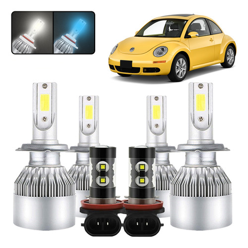 Kit De Focos Led H7 H11 Para Volkswagen Beetle 2006-2011