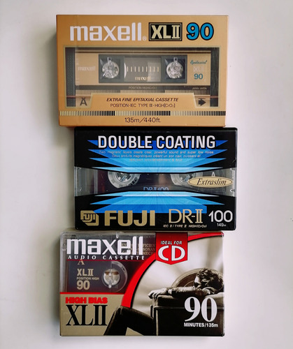 Cassettes Cro2 High Bias Set X3 Nuevos Virgen Vintage