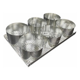 Molde Cortante Multiple Con Base Para Pizzetas X 6