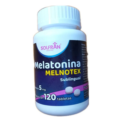 Melatonina Melnotex 5mg, Tabletas Sublinguales Sin Sabor para un Descanso Reparador | Envío gratis