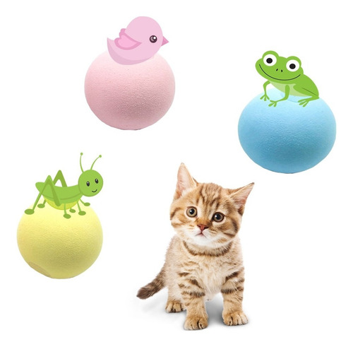 Brinquedo Para Gato Bola Maluca Interativo Com Som De Bichos